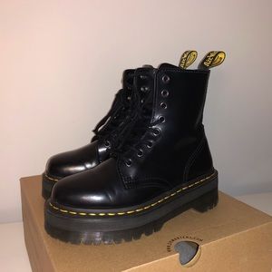 Jadon Smooth Leather Platform Boots❤️ (1 day sale) ❤️